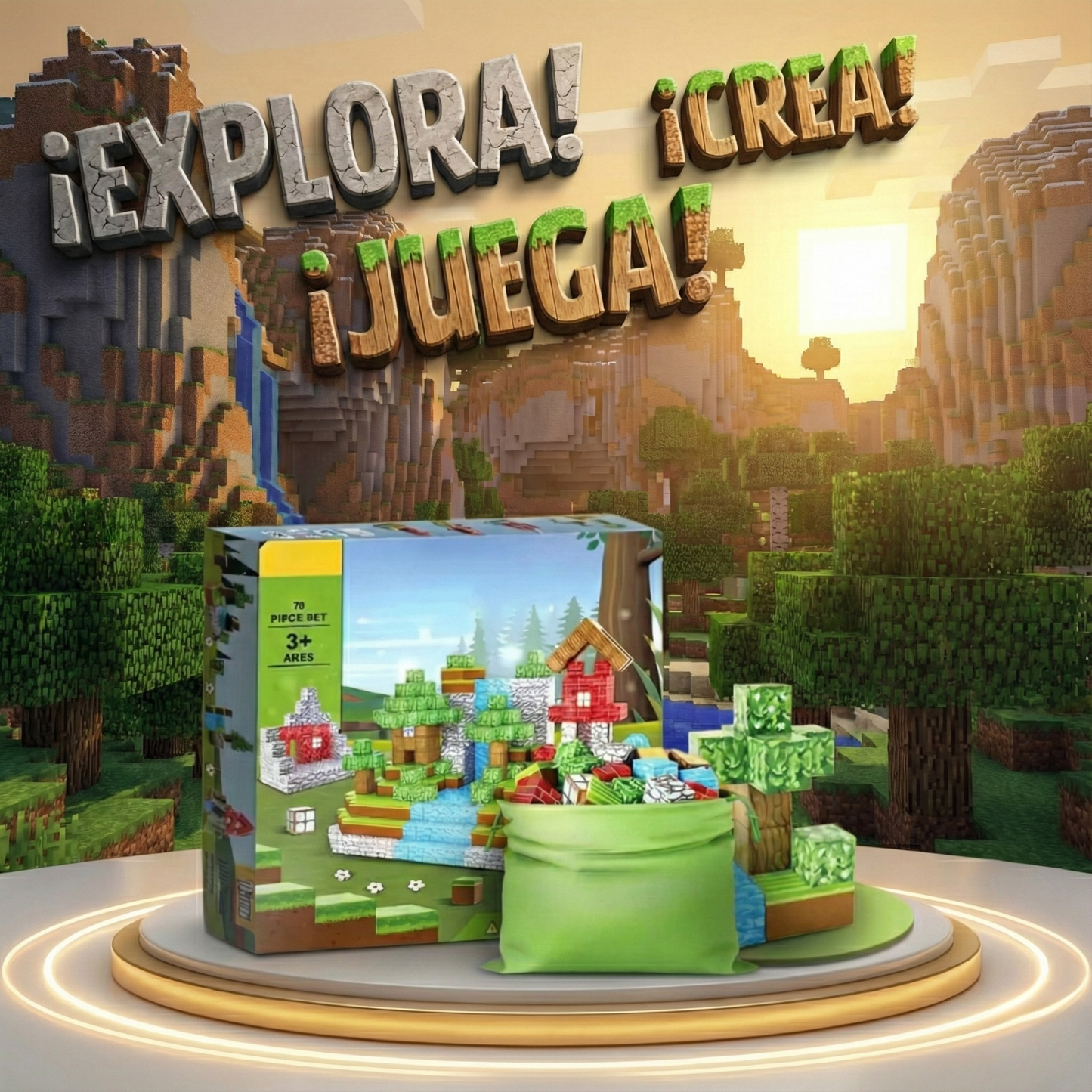 Bloques Magnéticos 75 Piezas | Block Craft™