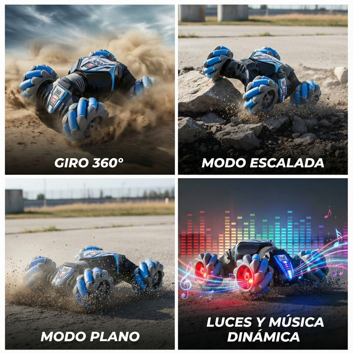 Auto 4x4 con sensor de mano - Twister Drift 360™: Edición Gestual RGB